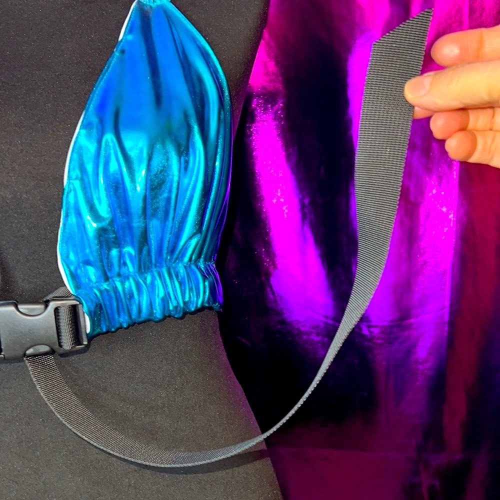 New Deep plunge Rave Halter Top - Picture 5 of 10